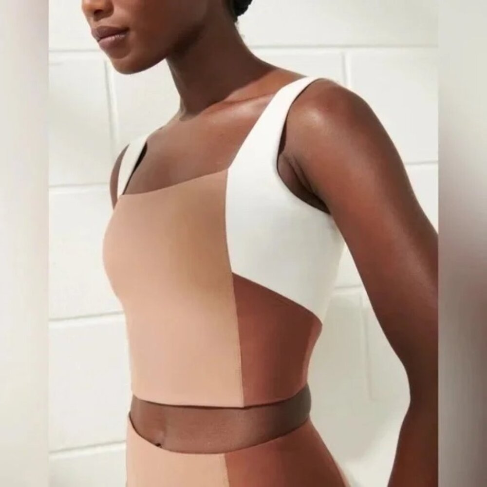 YPB sculptLUX Squareneck Slim Tank NWT